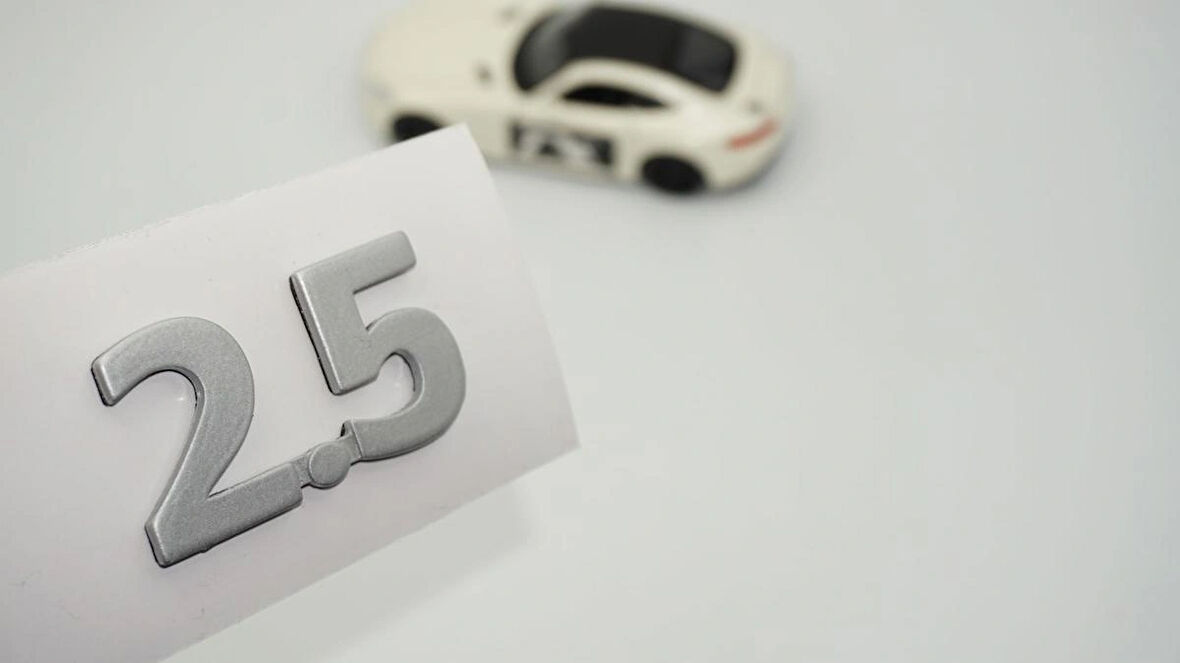 DK Tuning 2.5 Gri ABS Bagaj Yazı Logo Arma Jaguar İle Uyumlu