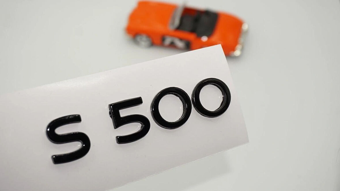 DK Tuning S500 Maybach Bagaj Siyah ABS Yazı Logo Arma