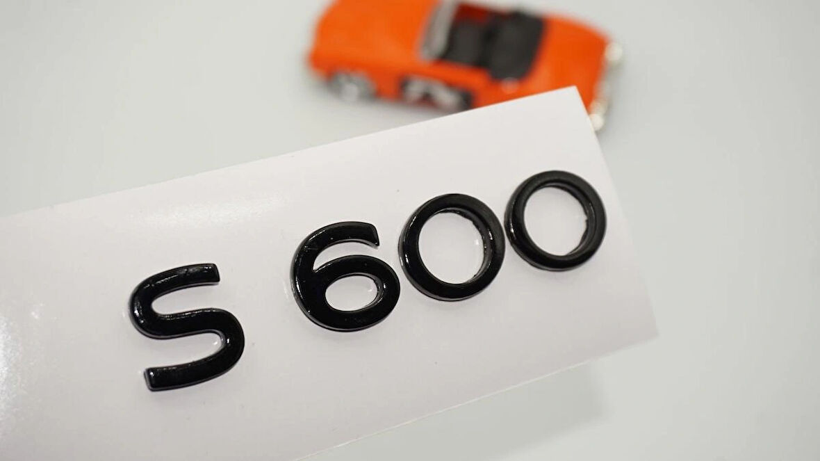 DK Tuning S600 Maybach Bagaj Siyah ABS Yazı Logo Arma