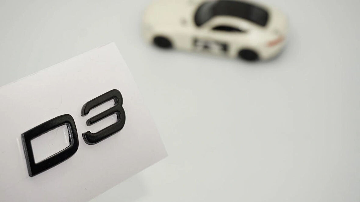 DK Tuning D3 Küçük Boy Bagaj Yazı Logo Volvo ile Uyumlu