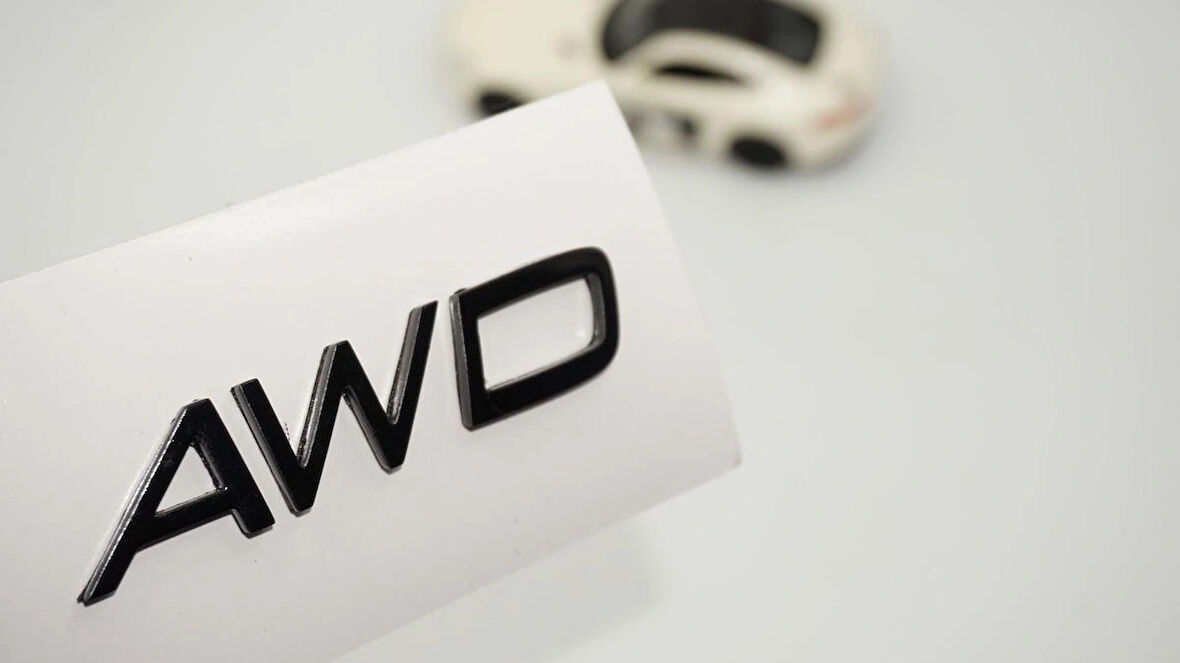 DK Tuning AWD Siyah Bagaj Yazı Logo Volvo ile Uyumlu