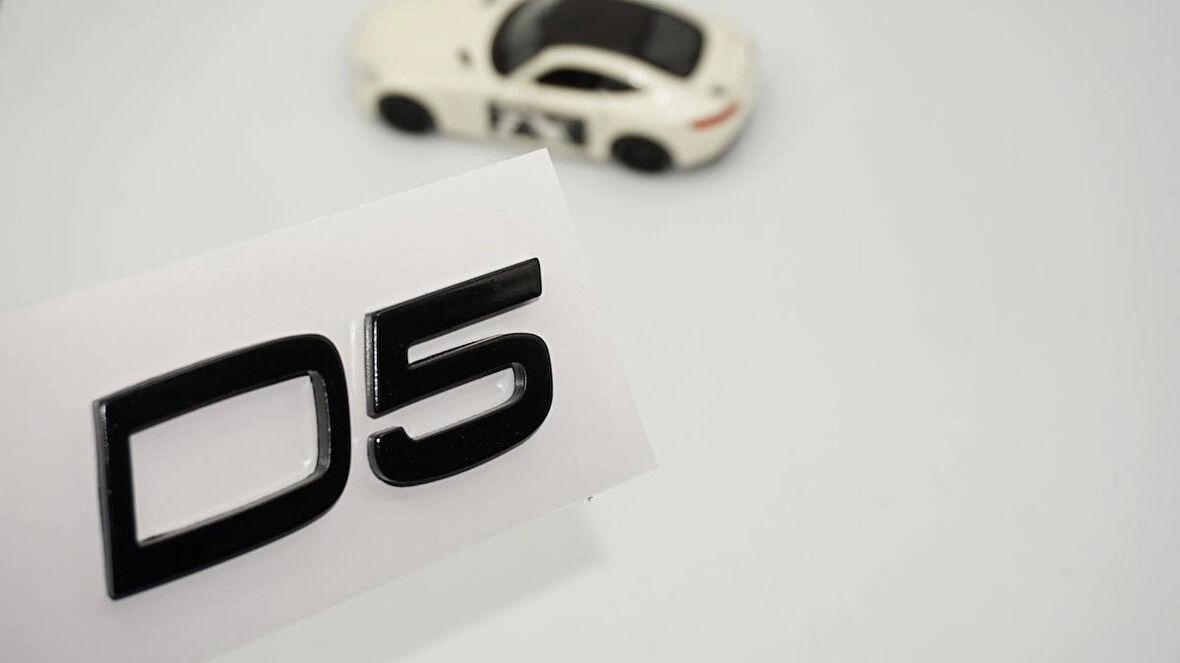 DK Tuning D5 C-S-V-XC Siyah Bagaj Yazı Logo Volvo ile Uyumlu