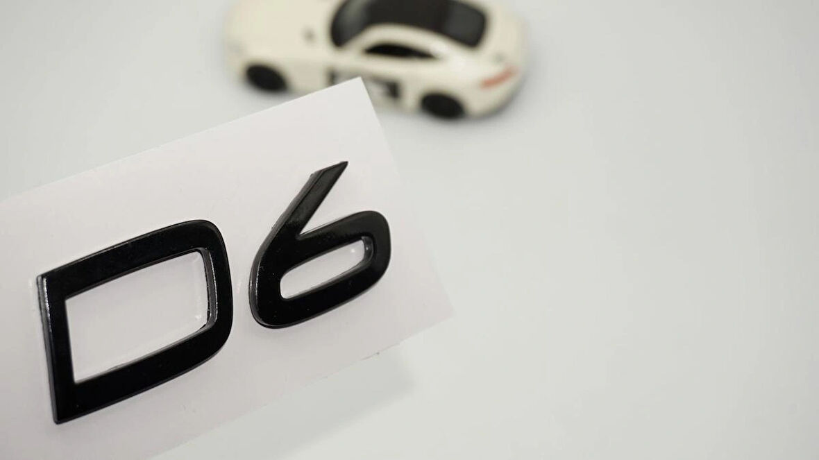 DK Tuning D6 C-S-V-XC Siyah Bagaj Yazı Logo Volvo ile Uyumlu