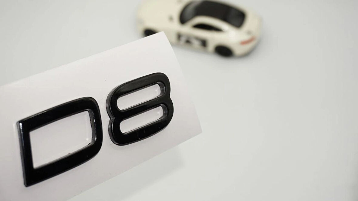 DK Tuning D8 C-S-V-XC Siyah Bagaj Yazı Logo Volvo ile Uyumlu
