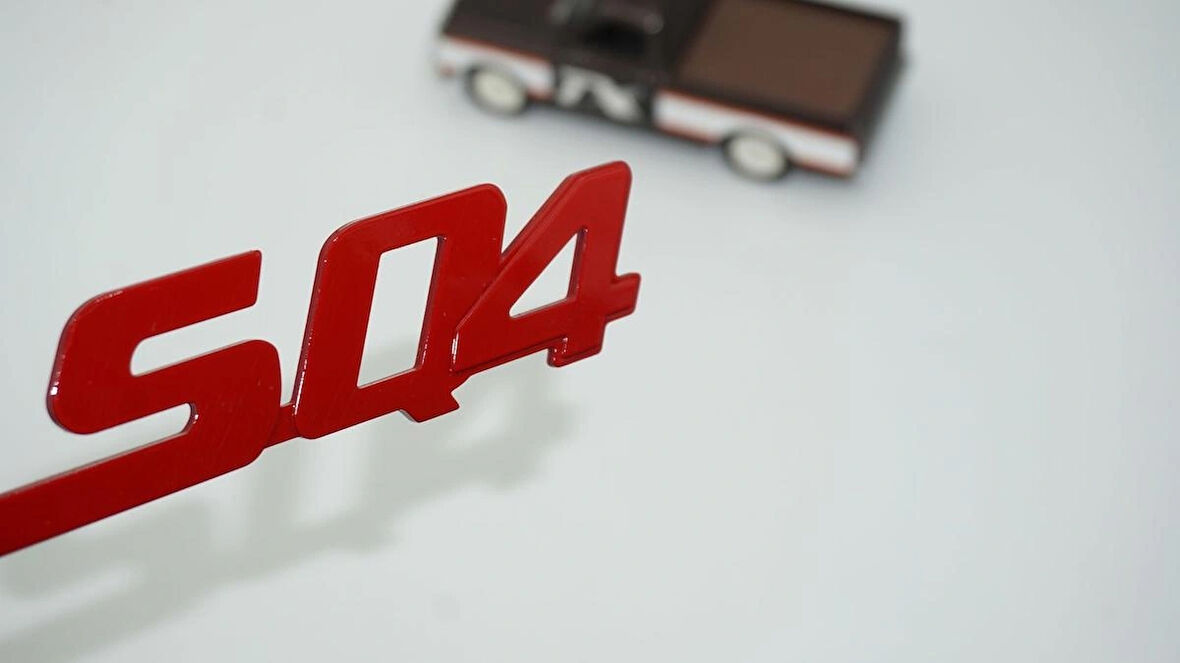 DK Tuning SQ4 Kırmızı Bagaj Logo Arma Maserati ile Uyumlu