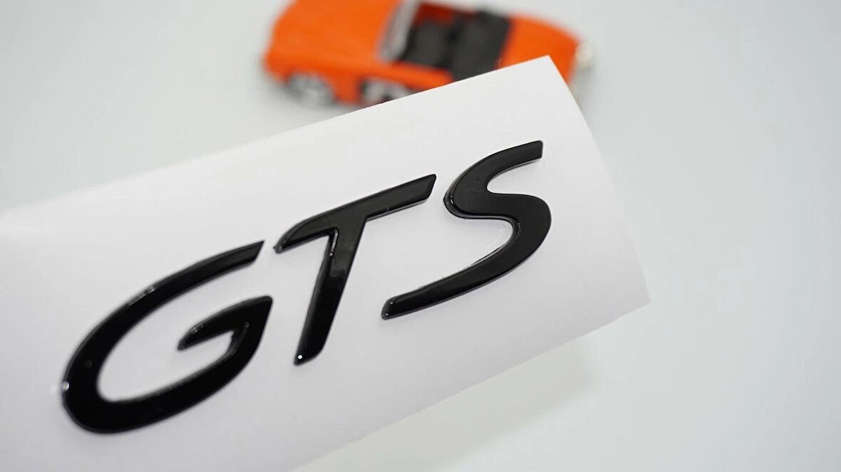 DK Tuning GTS Parlak Siyah Bagaj Logo Arma Porsche ile Uyumlu