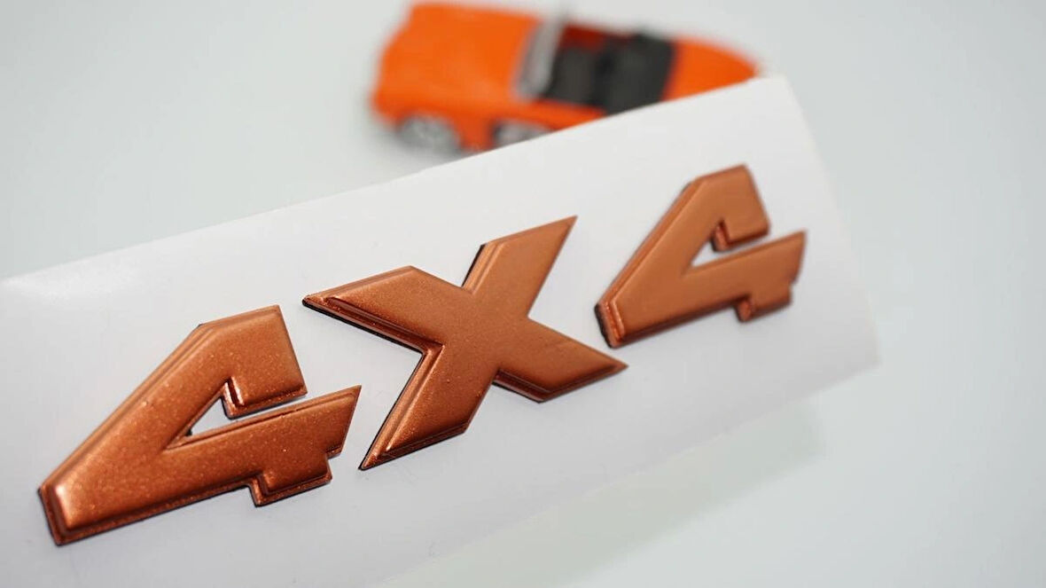 DK Tuning 4X4 Arazi Off Road Bagaj Bronz Renk Logo Arma Amblem