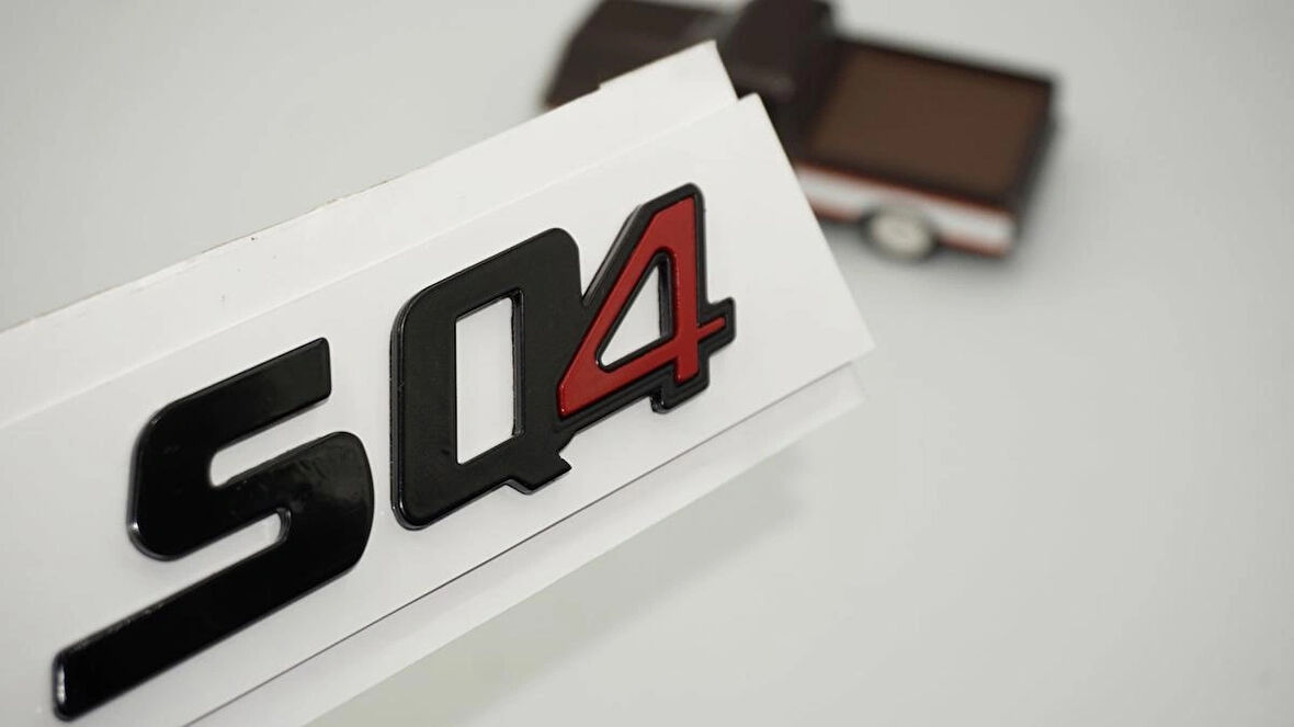 DK Tuning SQ4 Kırmızı Siyah Bagaj Logo Arma Maserati ile Uyumlu