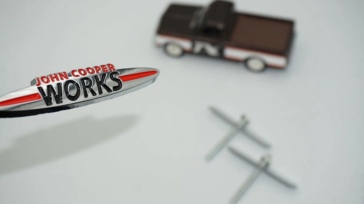 DK Tuning Mini John Cooper Works Ön Panjur 9cm Metal Logo Arma