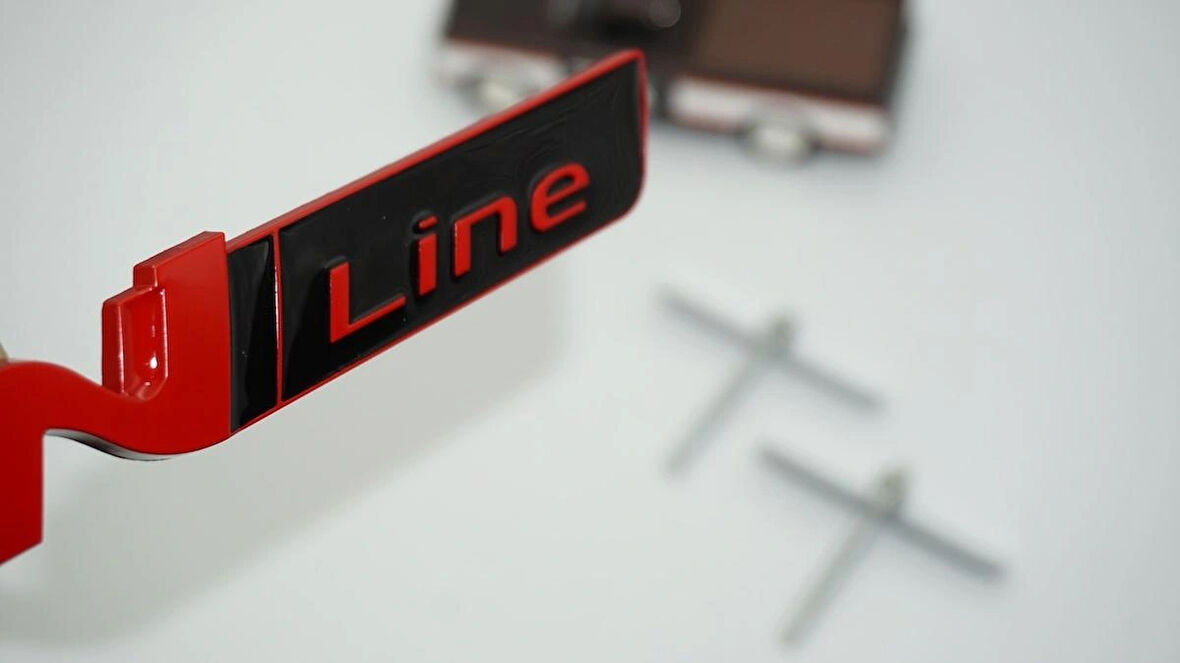 DK Tuning Hyundai N Line Ön Panjur Kırmızı Metal Logo Amblem Arma