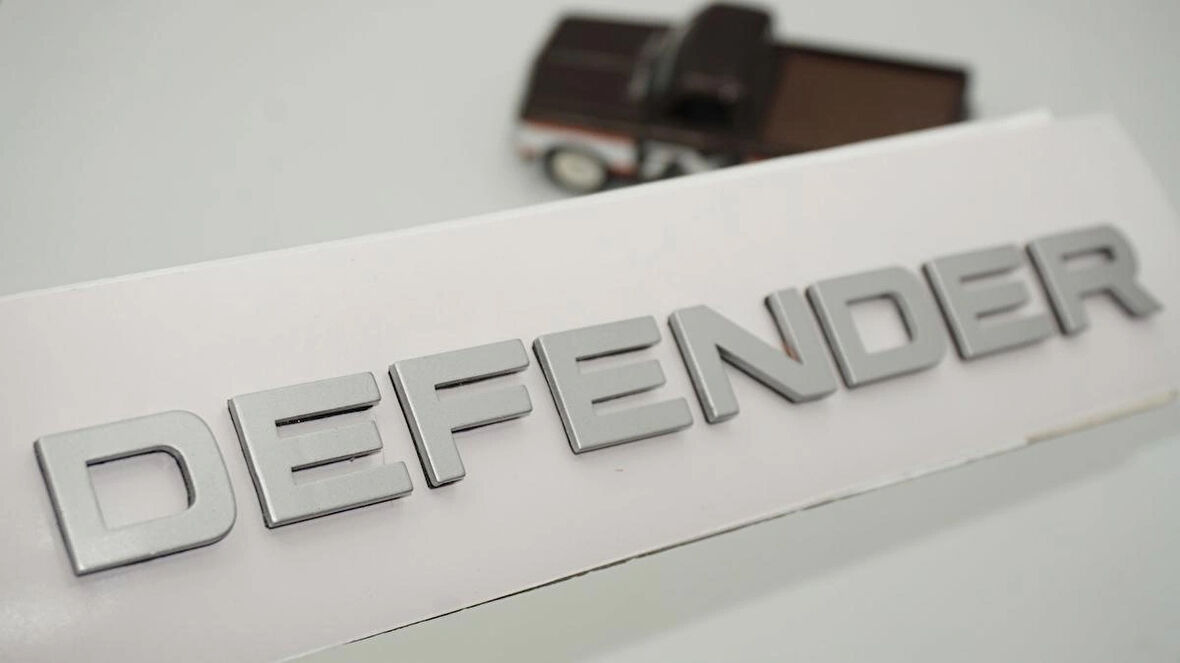 DK Tuning Land Rover Defender L663 Gri Bagaj Yazı Logo Arma