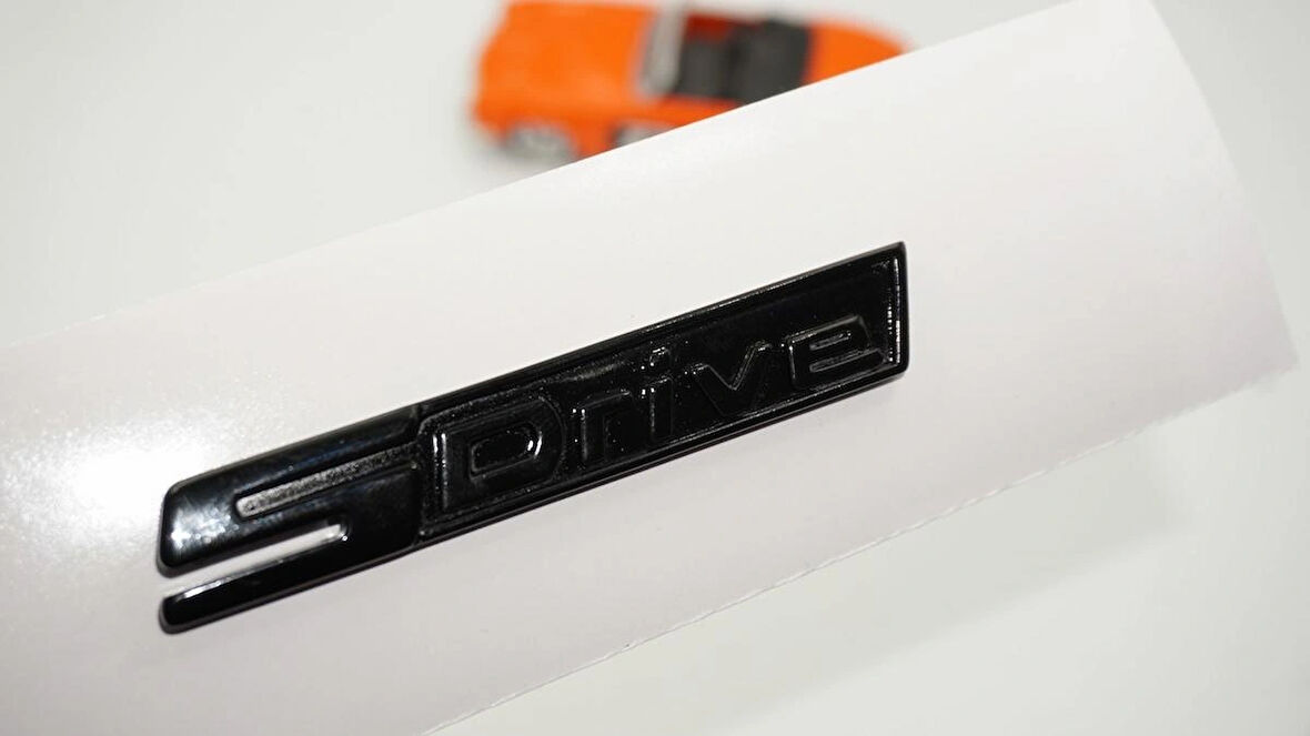 DK Tuning S Drive Yeni Nesil Siyah Bagaj Logo Arma Bmw ile Uyumlu