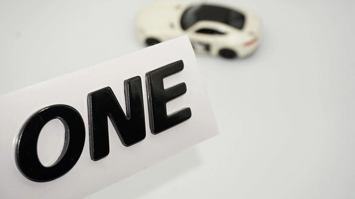 DK Tuning ONE Bagaj Siyah Yazı Logo Arma Mini Cooper İle Uyumlu