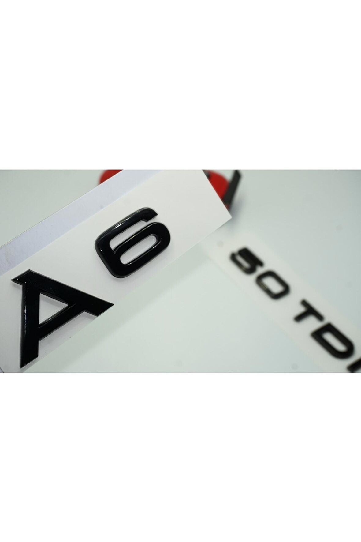 Audi A6 50 Tdi Parlak Siyah Abs 3m 3d Bagaj Yazı Logo Orjinal Ürün