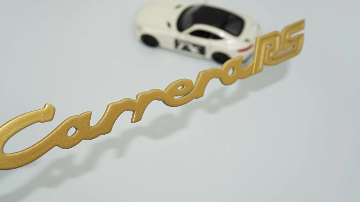 DK Tuning Porsche 911 Carrera RS 3M Gold ABS Bagaj Yazı Logo
