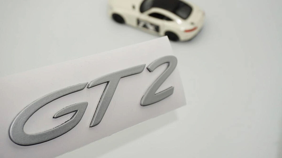 DK Tuning Porsche 911 GT2 Bagaj Gri ABS Yazı Logo Amblem