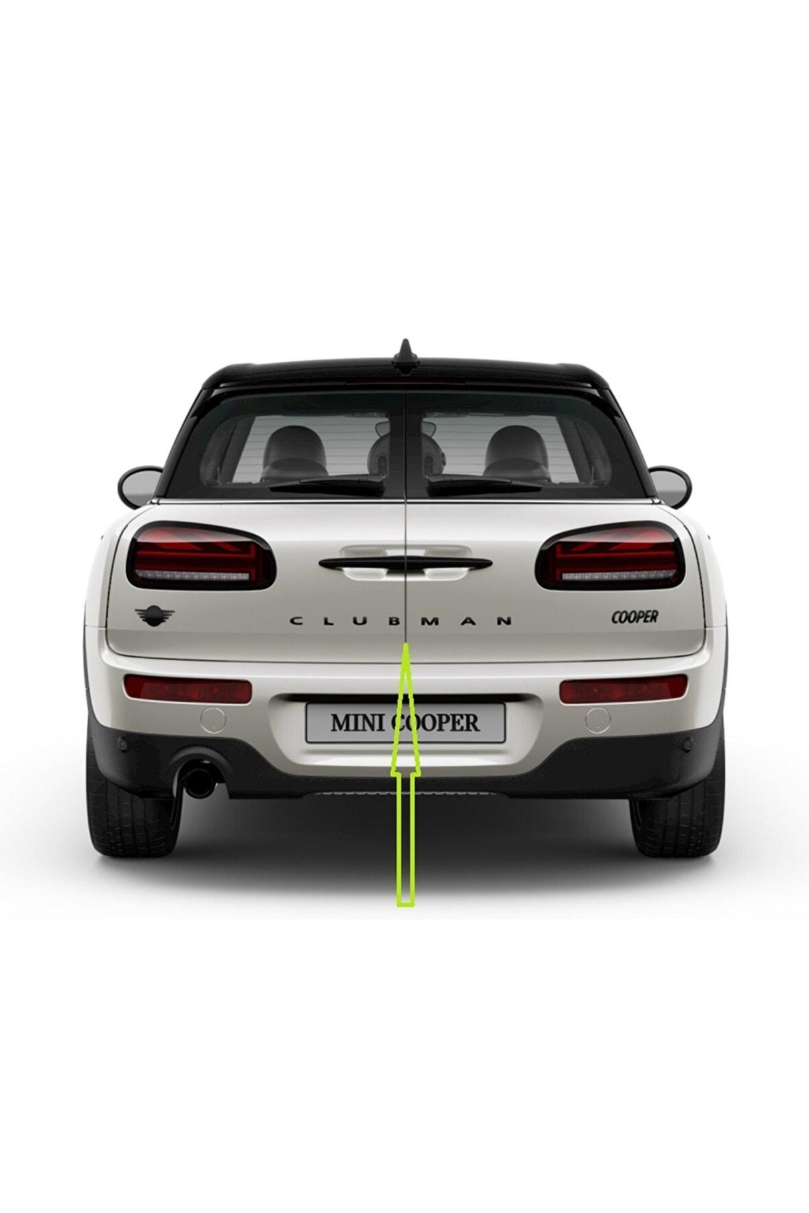 Mini Cooper Clubman Siyah Metal 3m Bagaj Yazı Logo