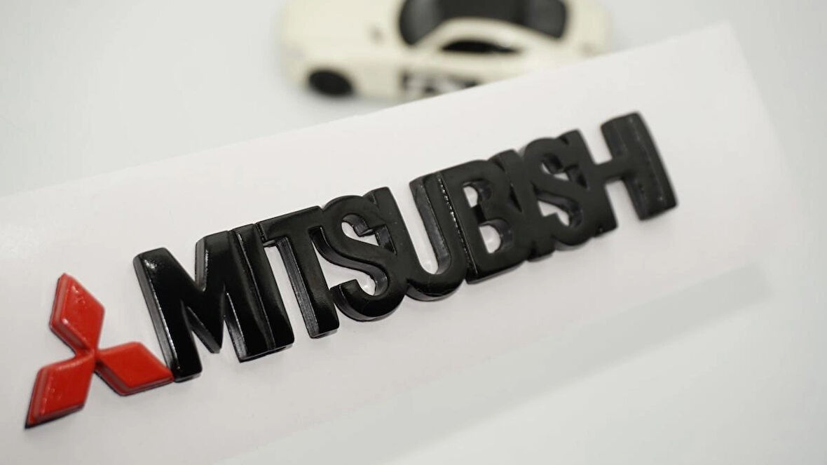 DK Tuning Mitsubishi Bagaj Siyah Yazı Logo Arma