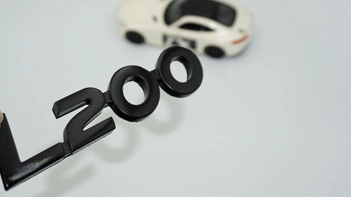 DK Tuning L200 Bagaj Siyah Yazı Logo Arma Mitsubishi İle Uyumlu