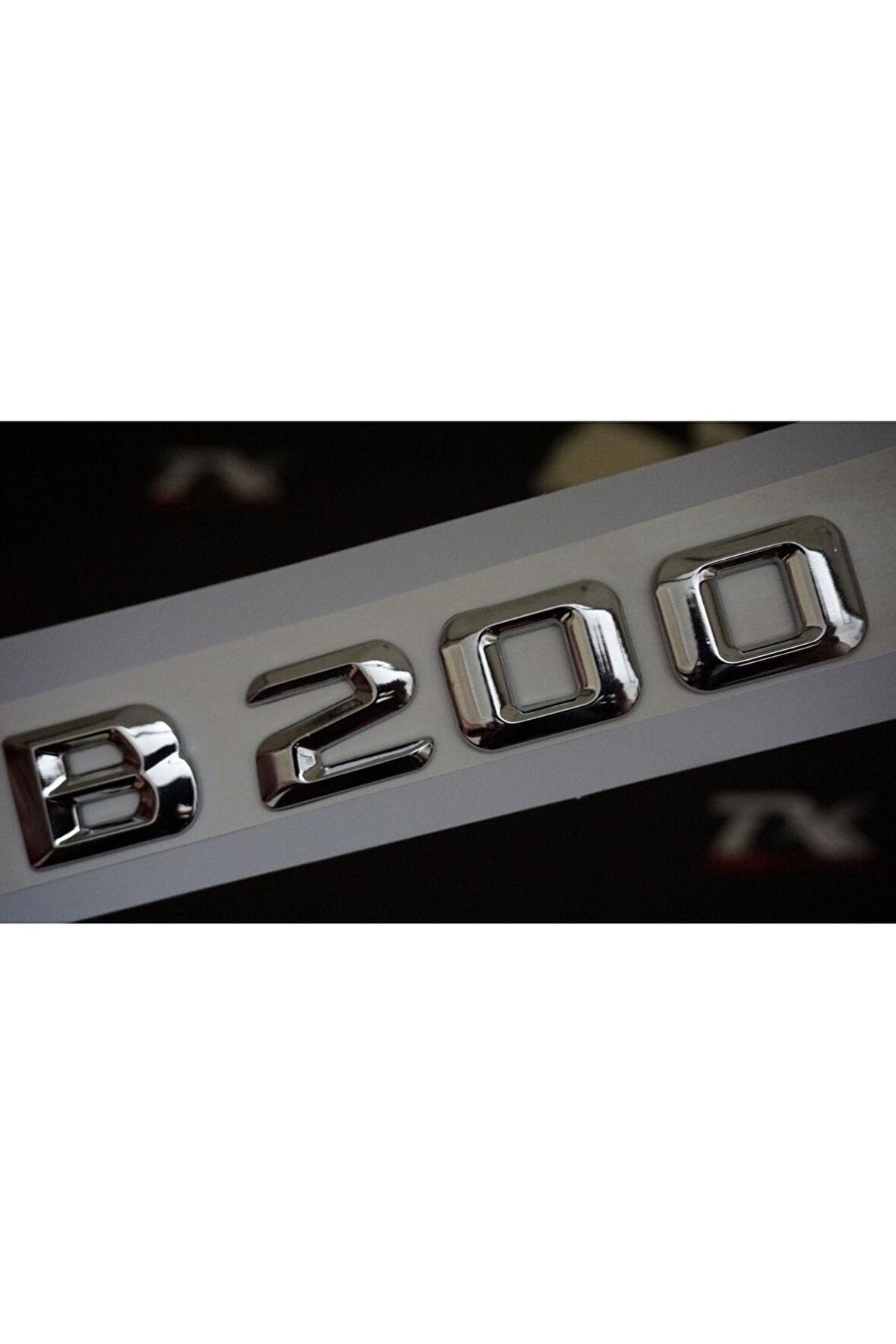B200 Bagaj Krom Metal 3m 3d Yazı Logo