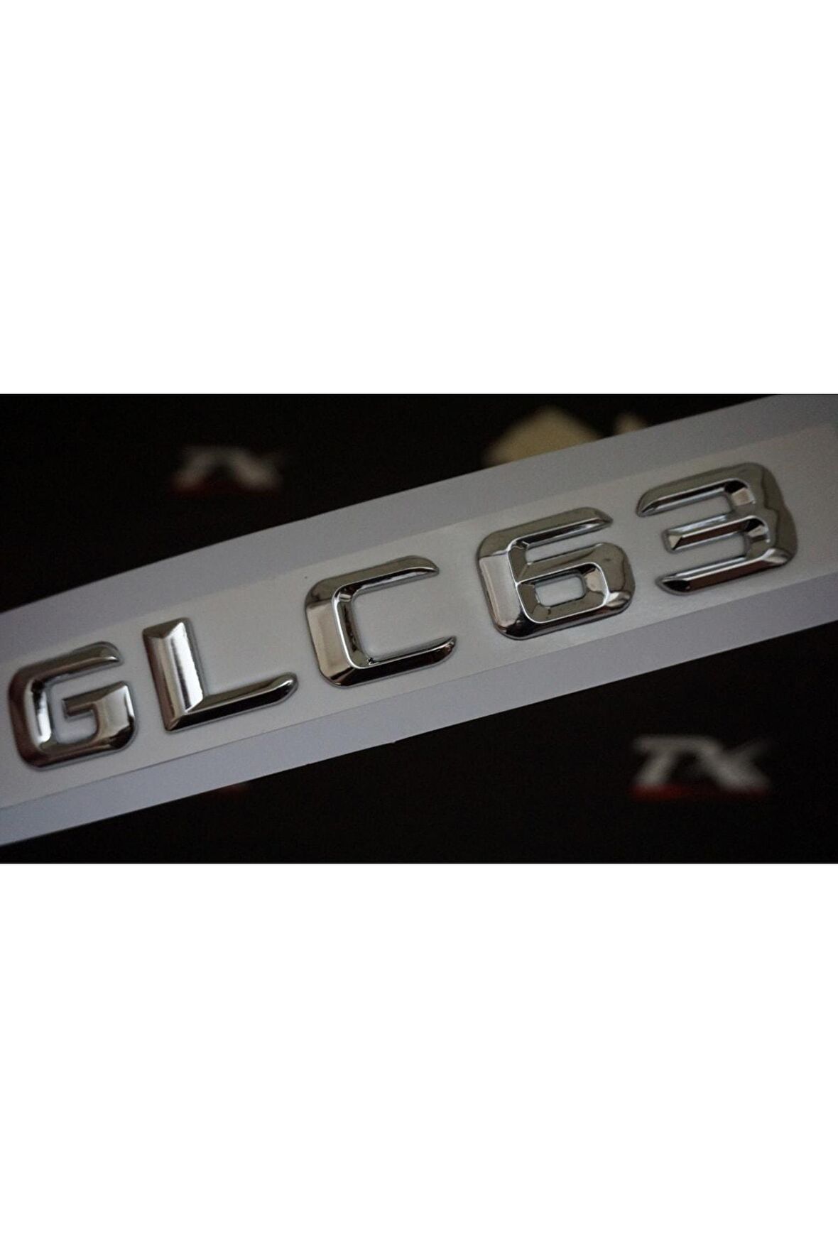 Glc63 Bagaj Krom Metal 3m 3d Yazı Logo