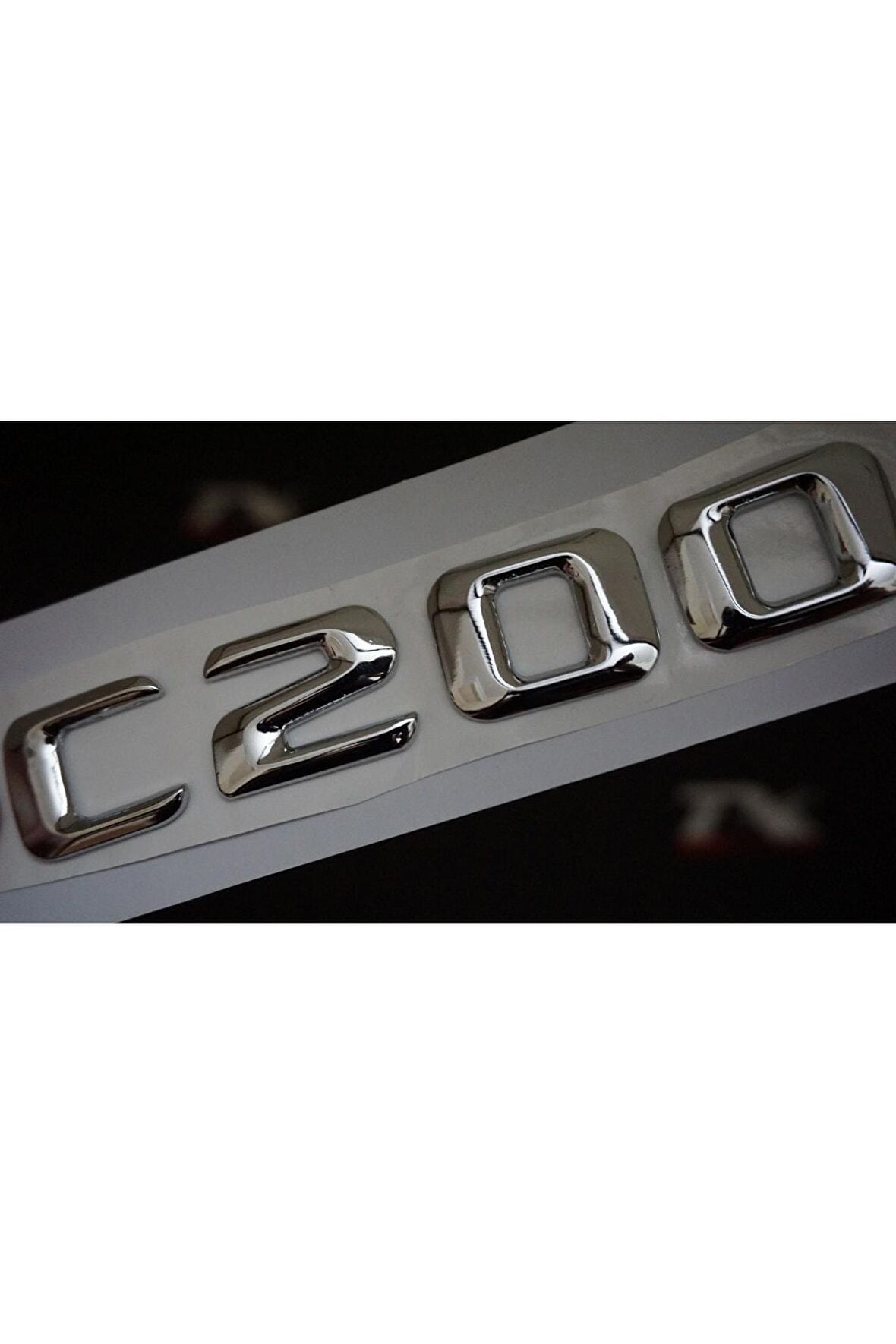 C200 Bagaj Krom Metal 3m 3d Yazı Logo