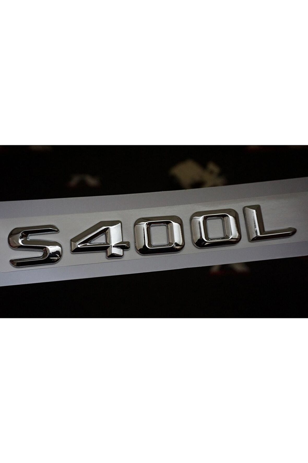 S400l Bagaj Krom Metal 3m 3d Yazı Logo
