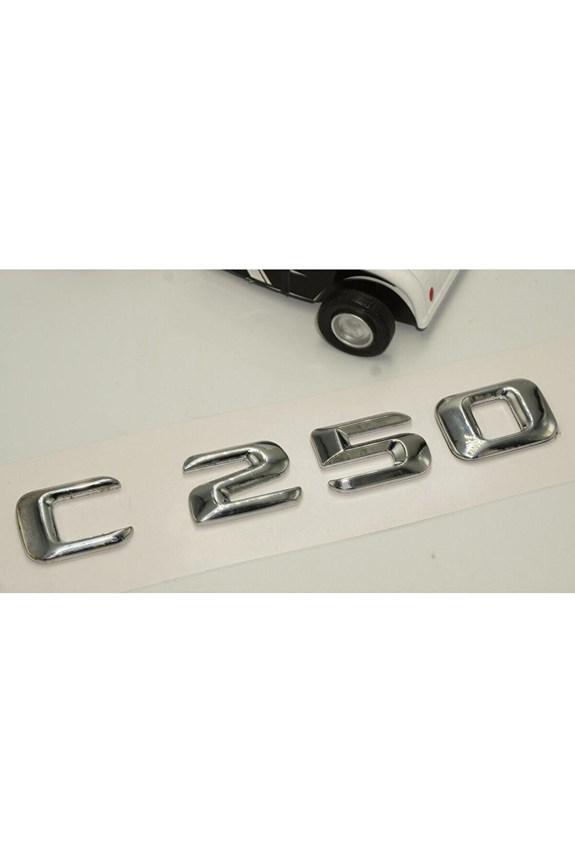 Benz C 250 Bagaj Krom Metal 3M 3D Yazı Logo