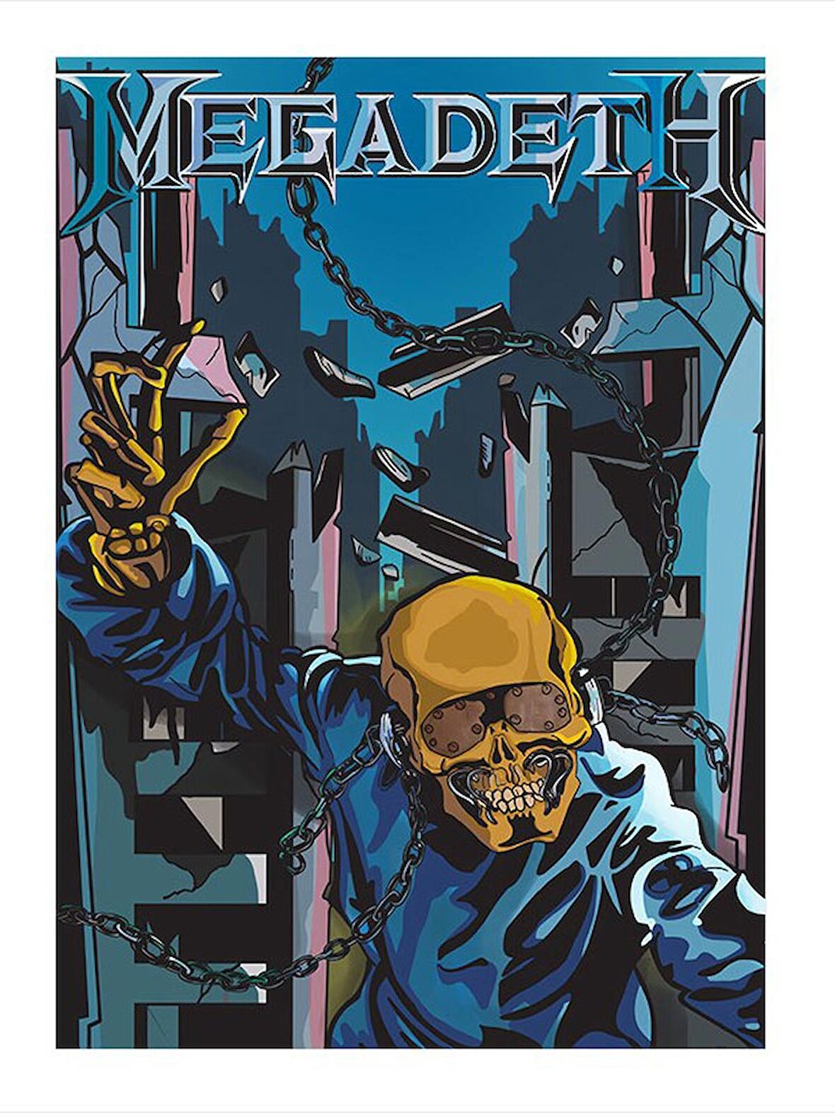 Megadeth Modern Ahşap Tablo 35cm X50cm