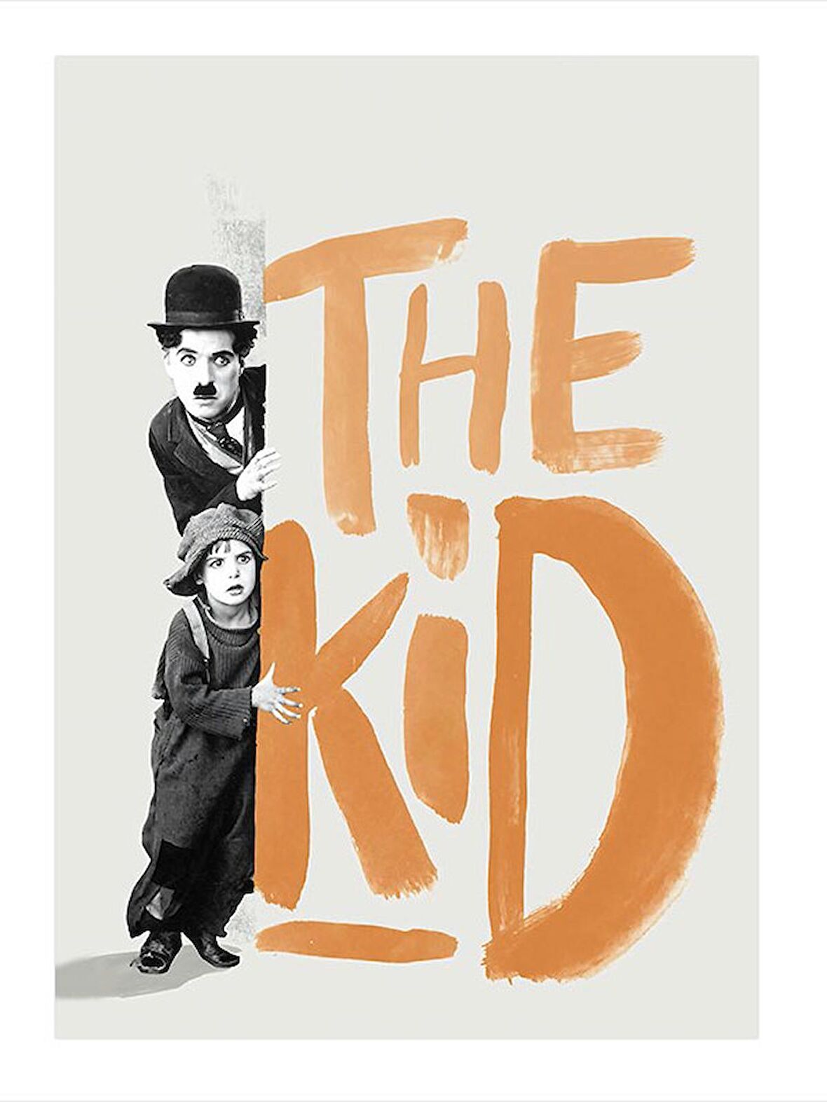 The Kid Charlie Chaplin Mdf Tablo 35cm X50cm