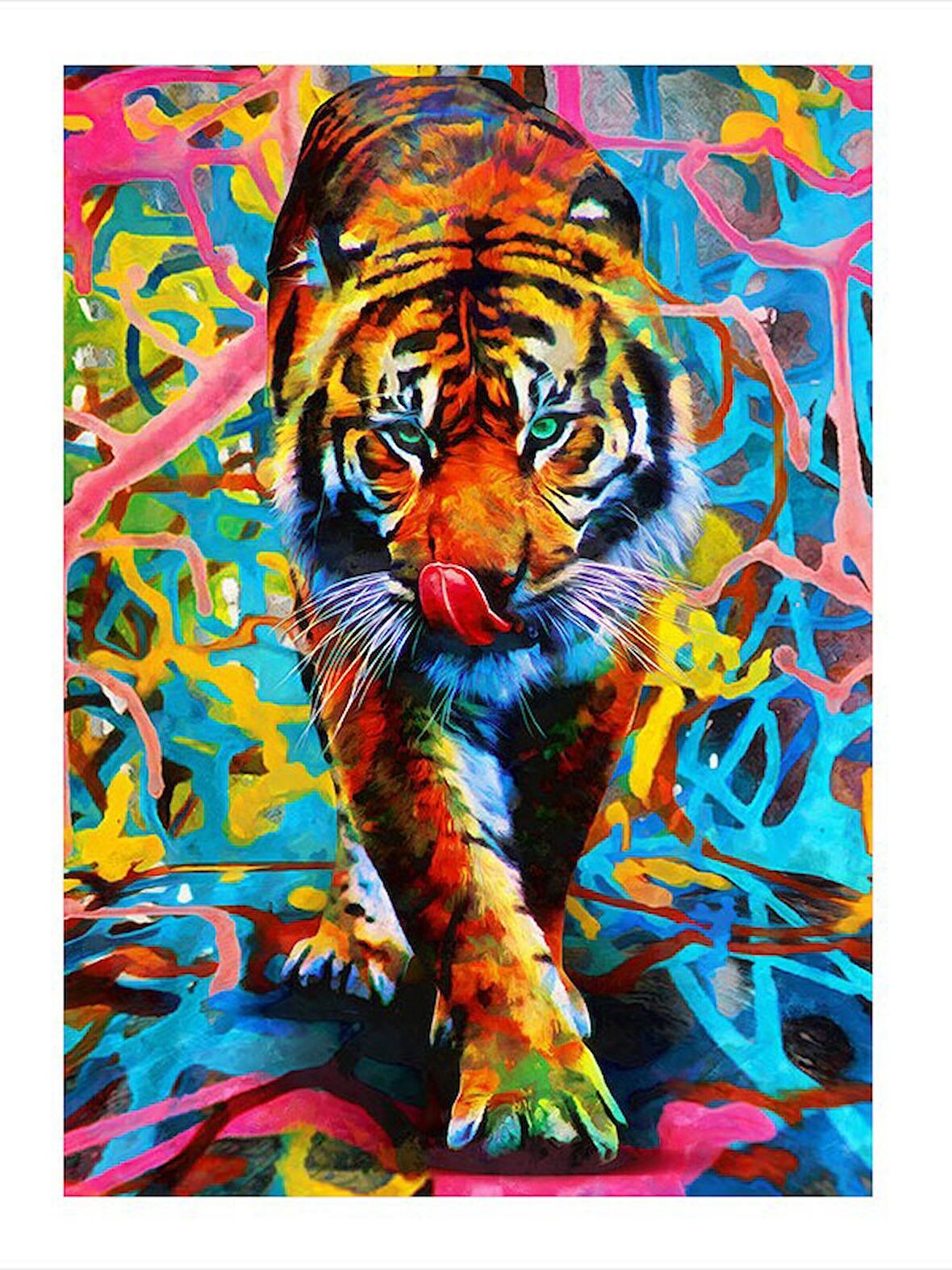 Asil Kaplan Tasarım Ahşap Tablo 18cm X 27cm