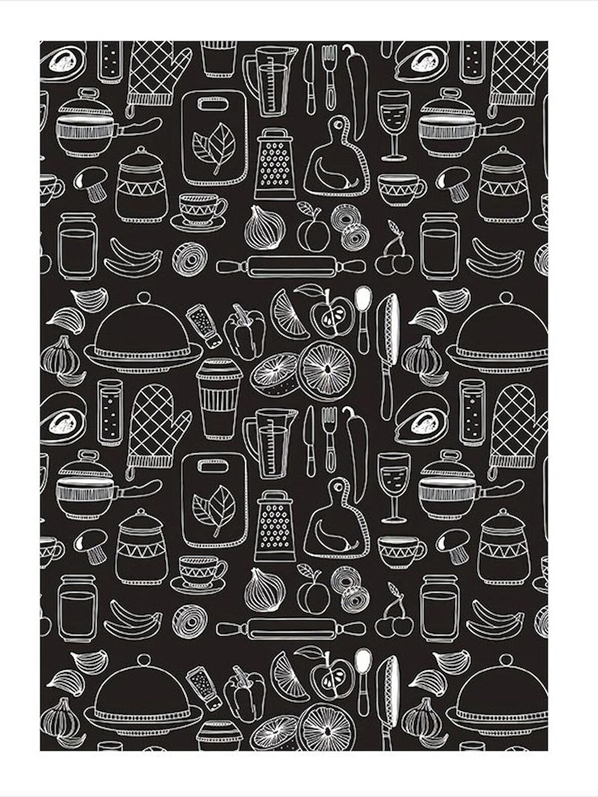 Mutfak Temalı Mdf poster 25cmX 35cm