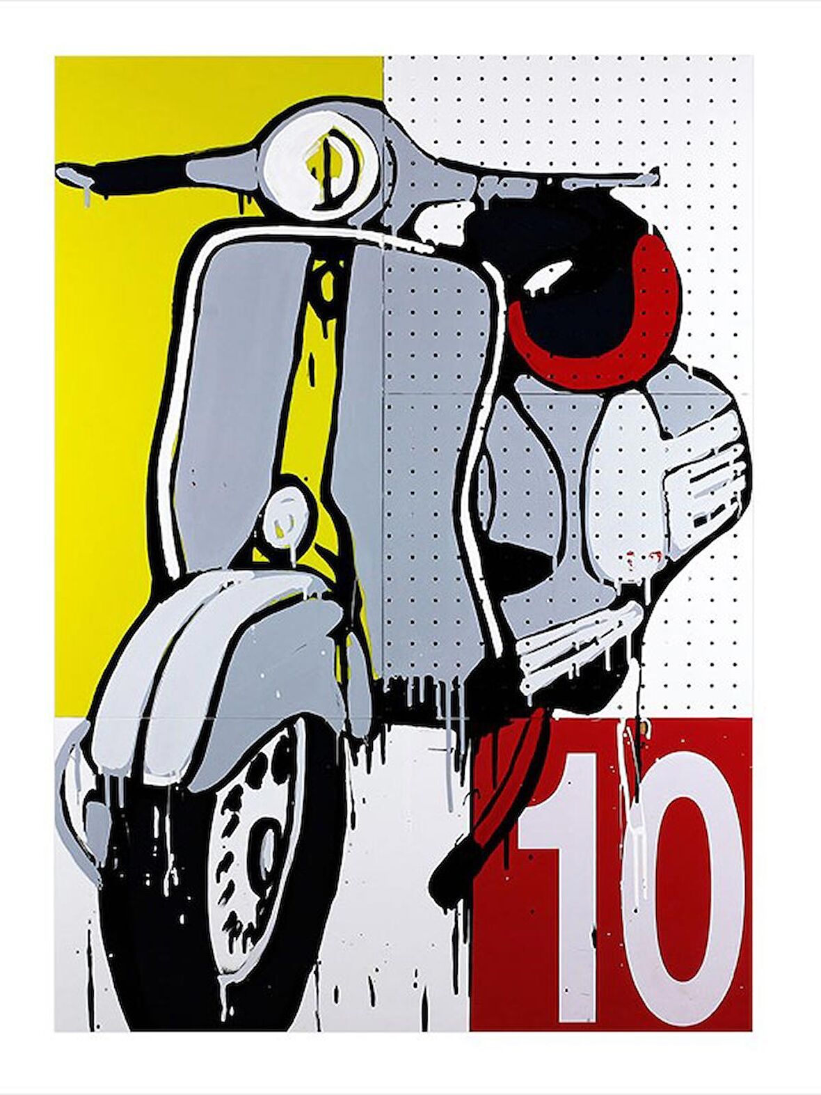Vespa Scooter Modern Mdf Tablo 35cm X50cm