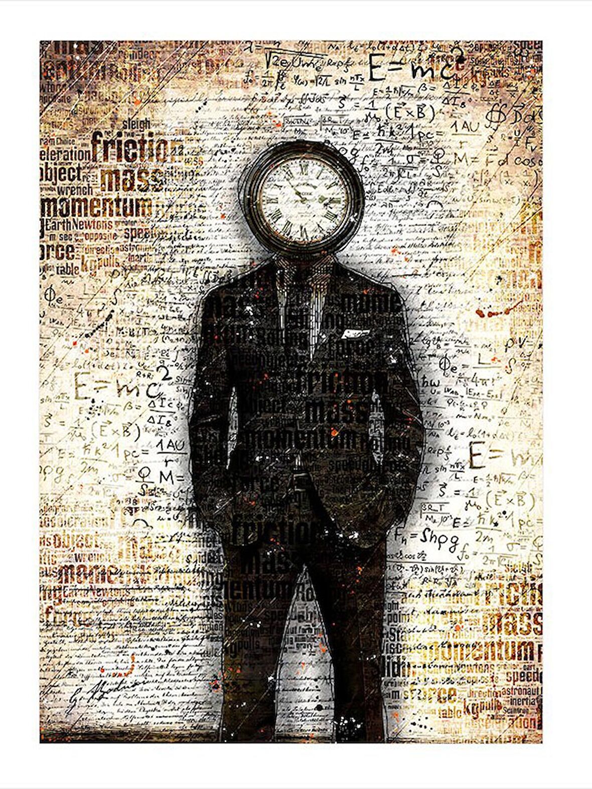 Kafamızdaki Saat Hediyelik Mdf Tablo 18cm X 27cm