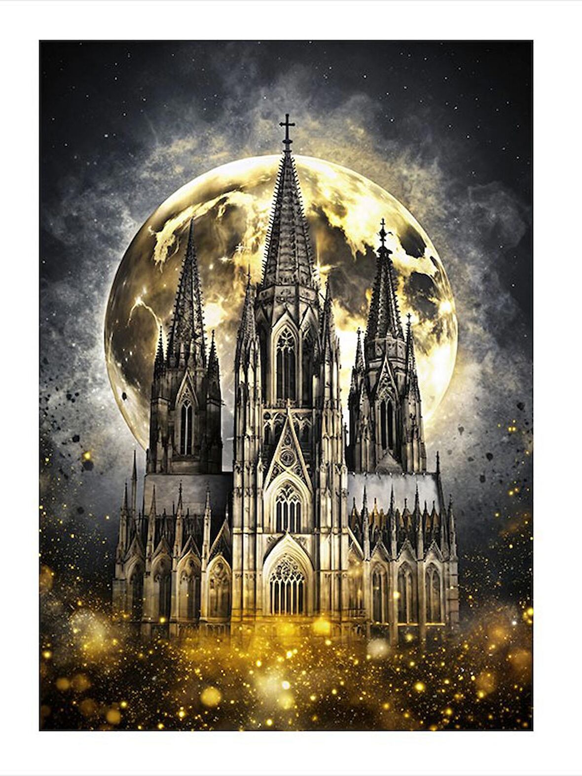 Köln  Katedrali Mdf Tablo 35cm X50cm