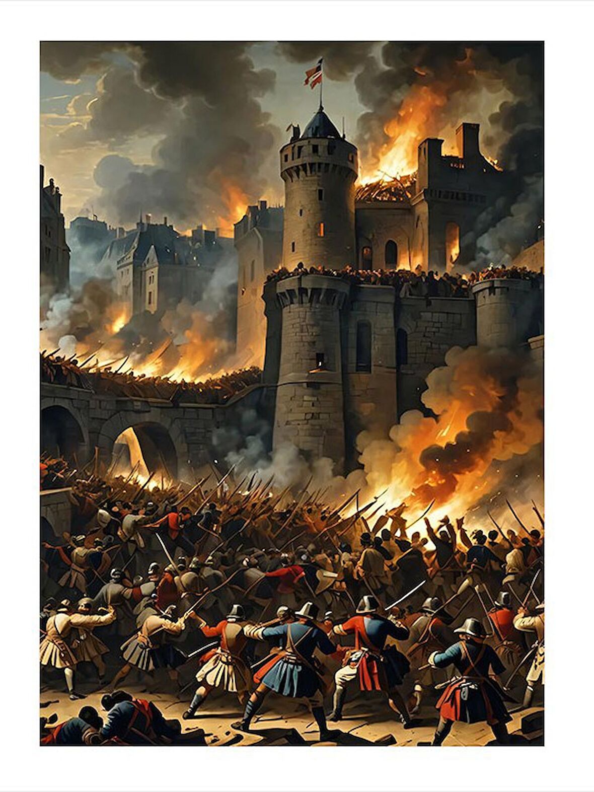 Savaş Temalı Mdf poster 50cmX 70cm