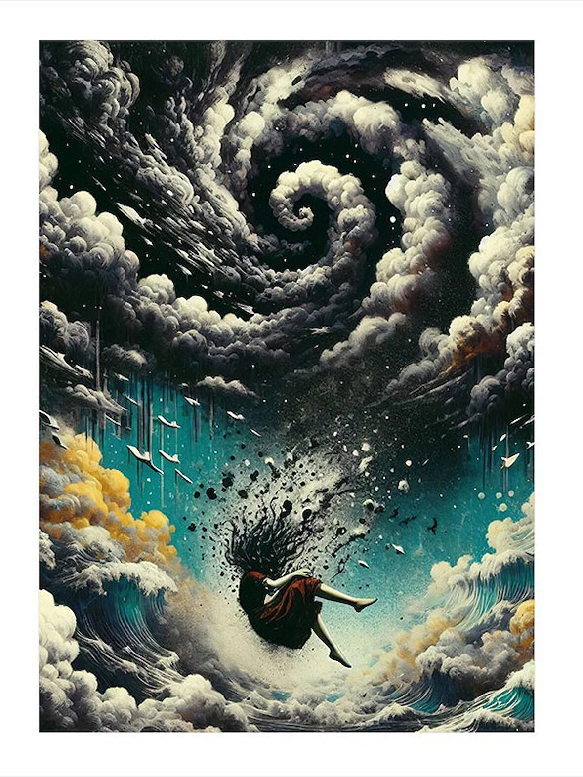 Depresyon Tasarım Mdf Tablo 35cm X50cm