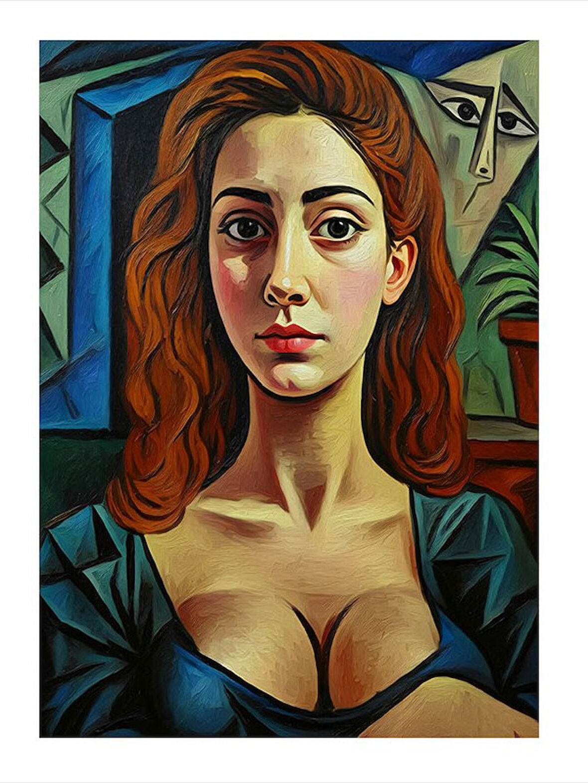 Modern Klasik Kadın Sanatı Modern Ahşap Tablo