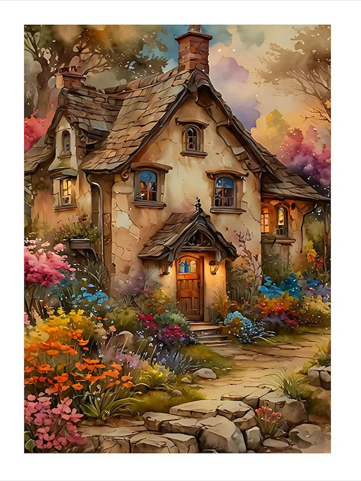 Masalsı Köy Evi Mdf Tablo