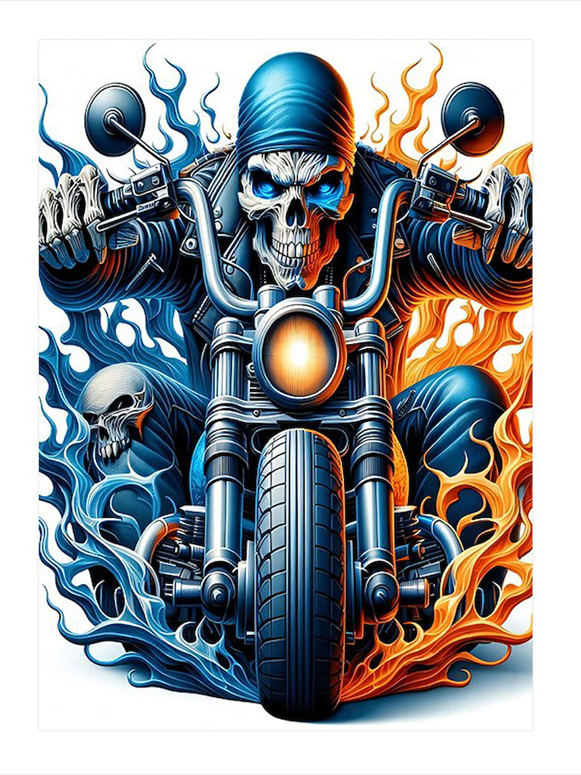 Kurukafa Motorcu Model Ahşap Tablo