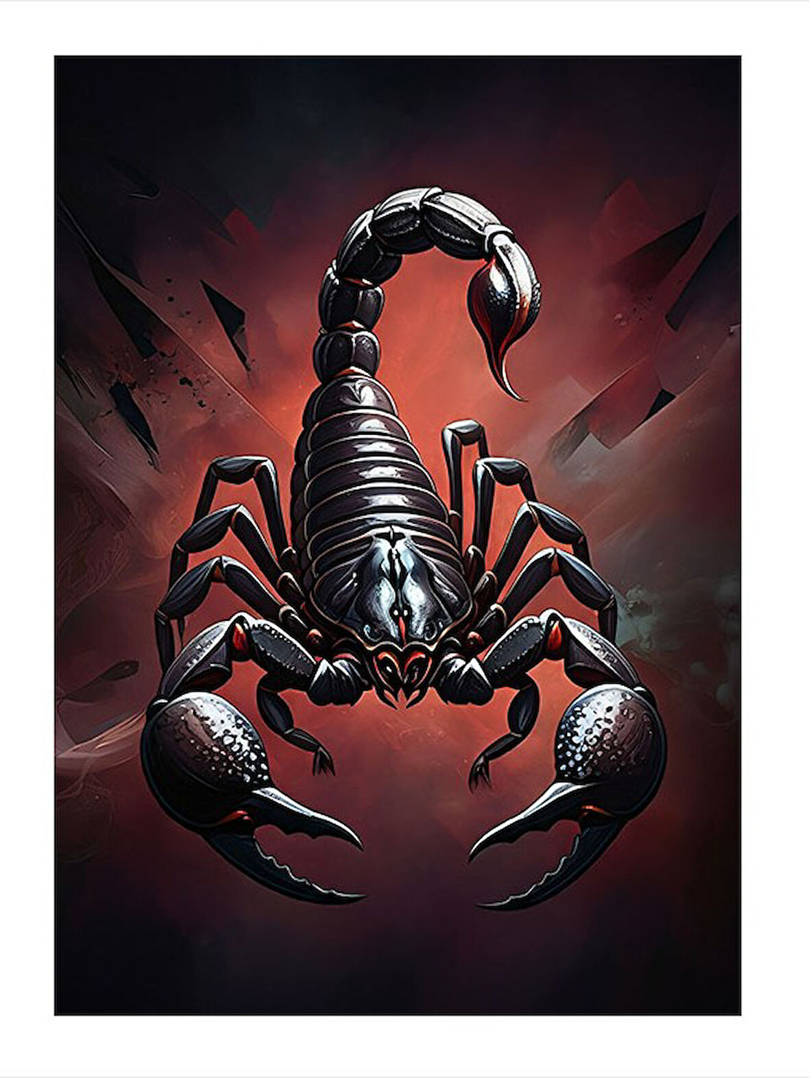 Akrep Tasviri Modern Mdf Tablo