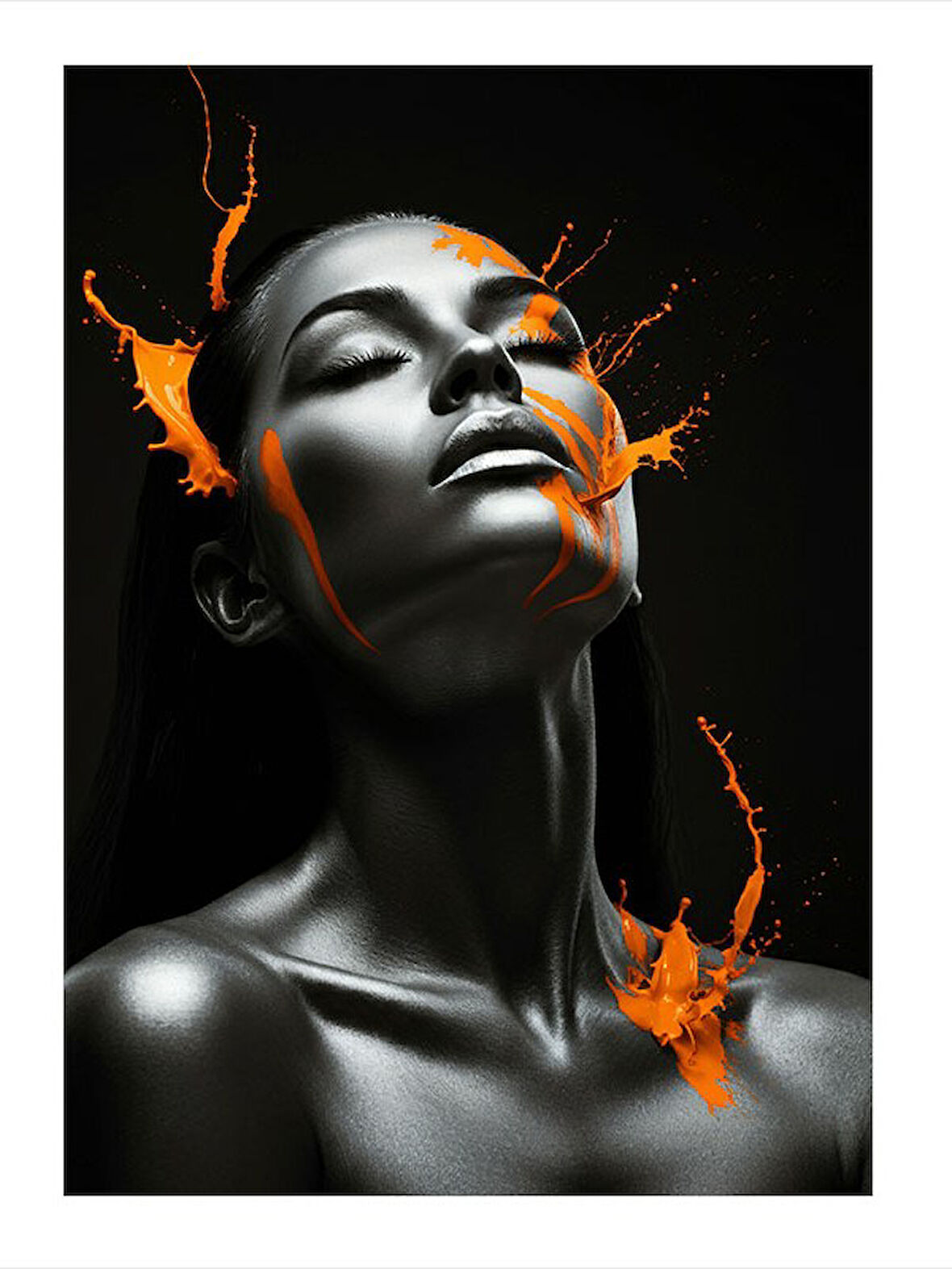 Soyut Kadın Yüzü Dekoratif Mdf Tablo