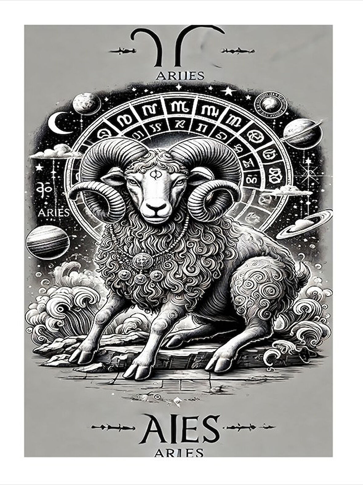 Koç Burcu Hediyelik Mdf Tablo