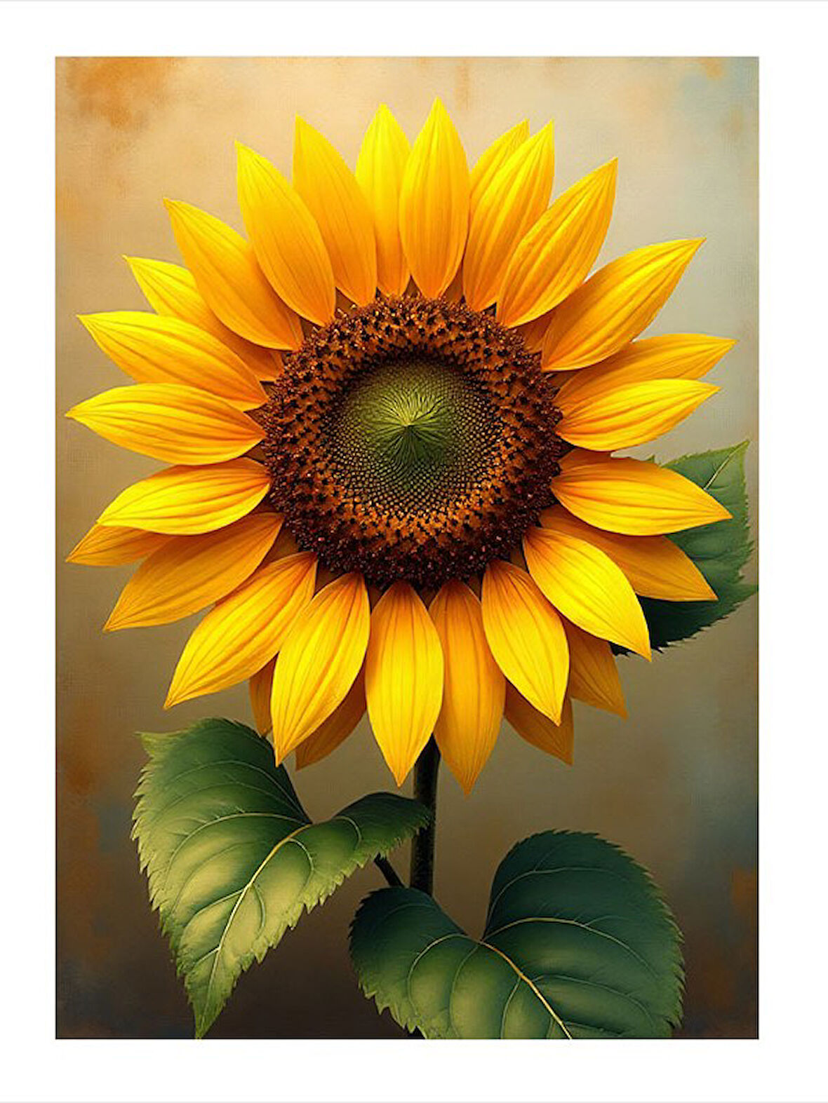 Günebakan Çiçeği Modern Mdf Tablo