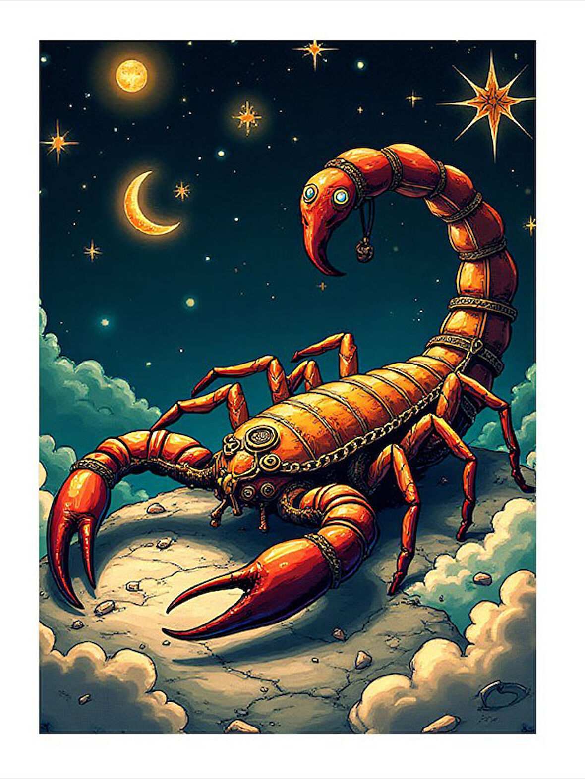 Akrep Burcu Tasarım Mdf Tablo