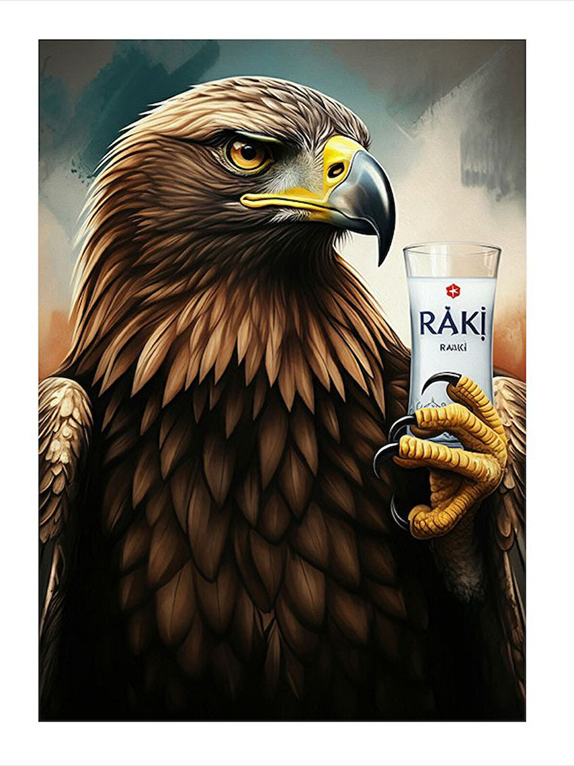 Rakının Kartal Efendisi Mdf Tablo