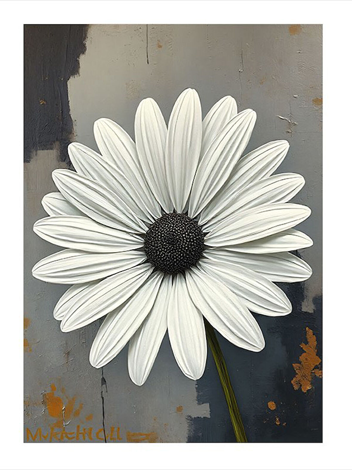 Papatyaların Masumiyet Dansı Dekoratif Mdf Tablo