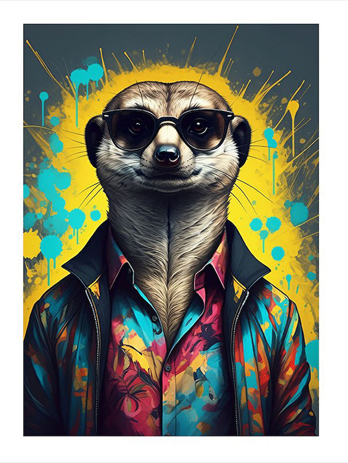 Moda İkonu Lemur Tasarım Ahşap Tablo