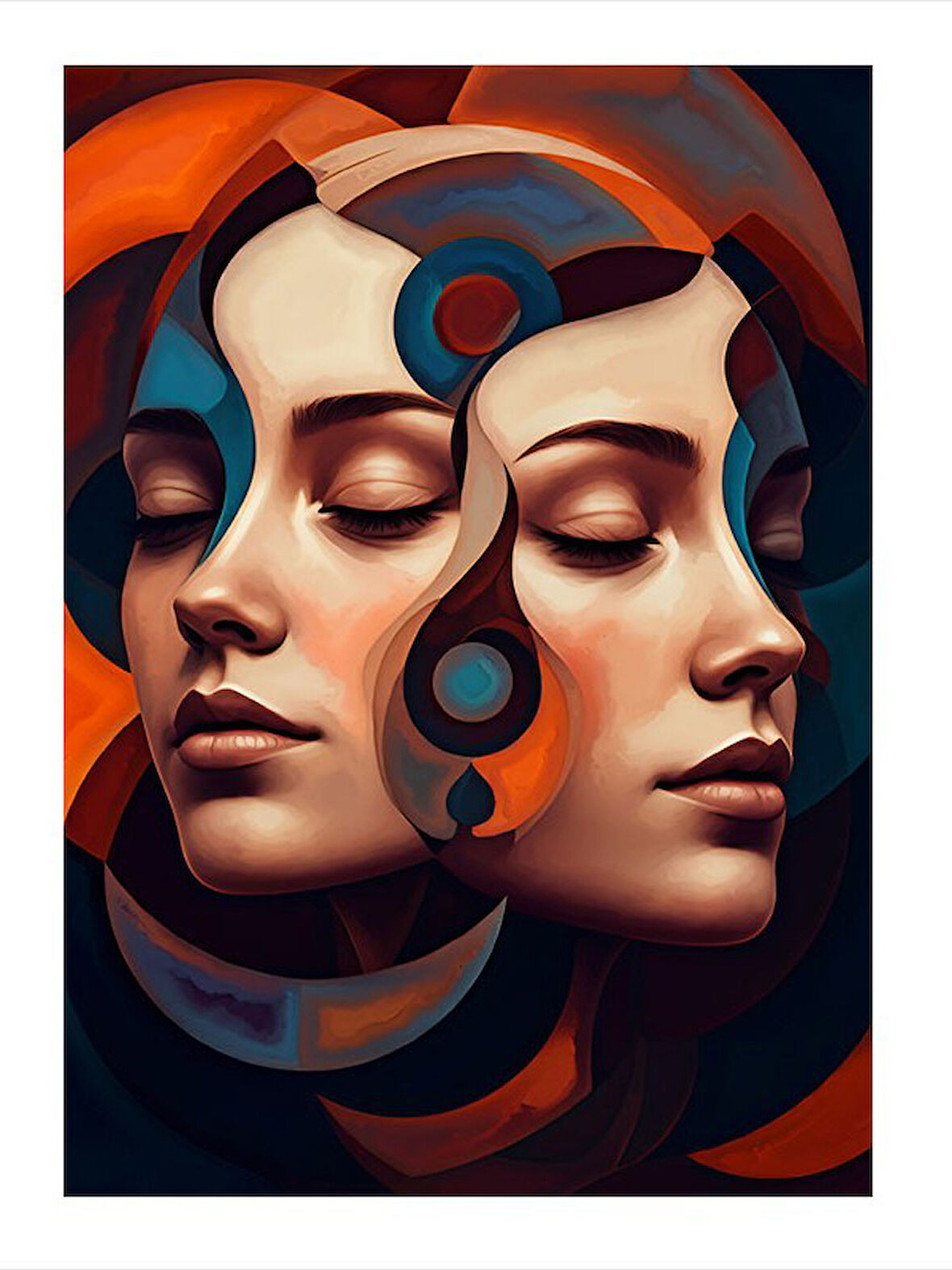 İkizler Burcu Büyüsü Modern Ahşap Tablo