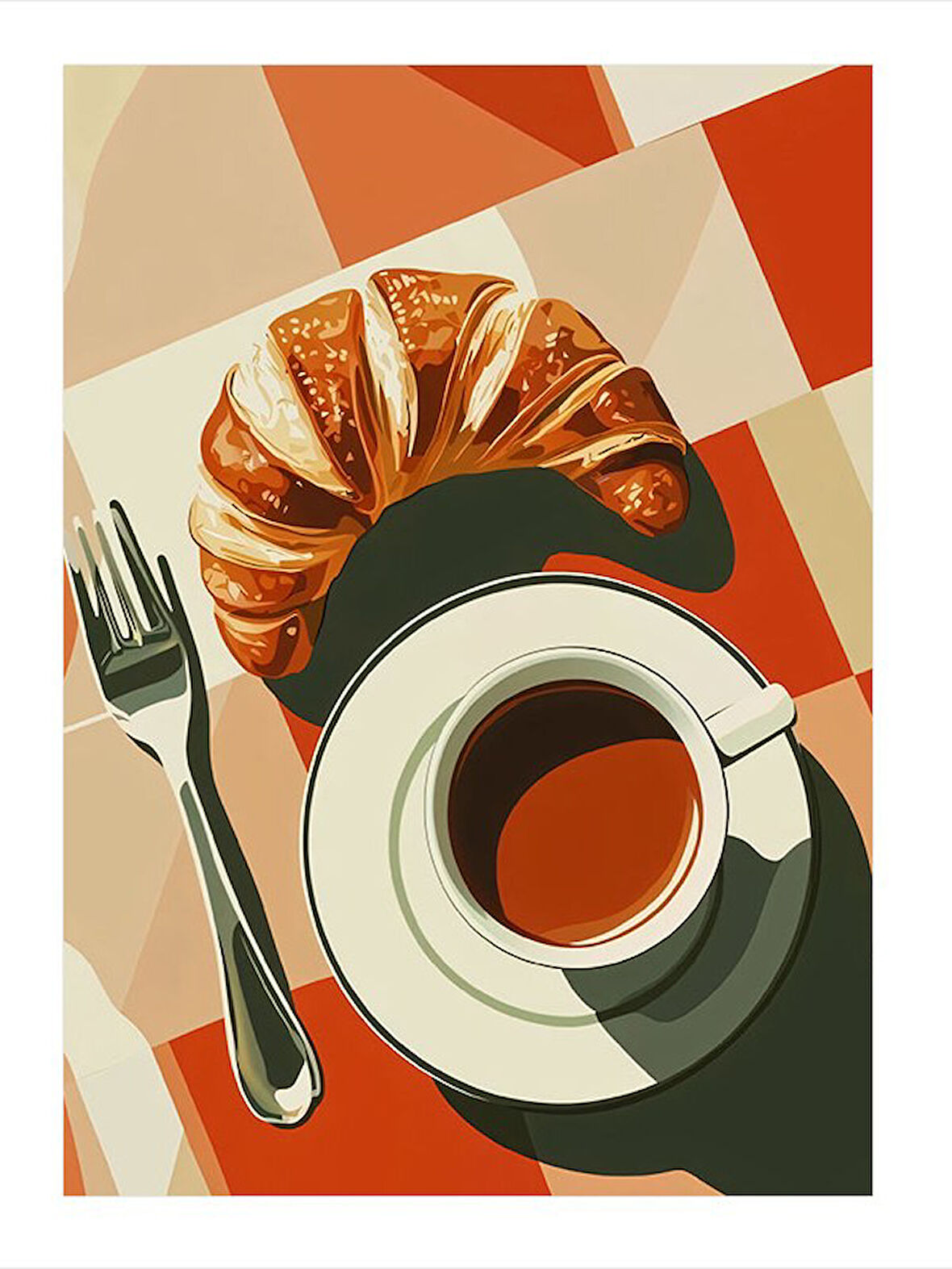 Lezzetli Kahvaltı Keyfi Mdf Tablo